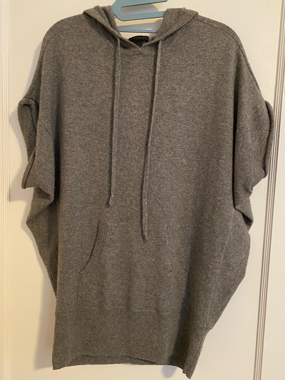 Only Mine Gray Hooded Knit Pullover Sweater